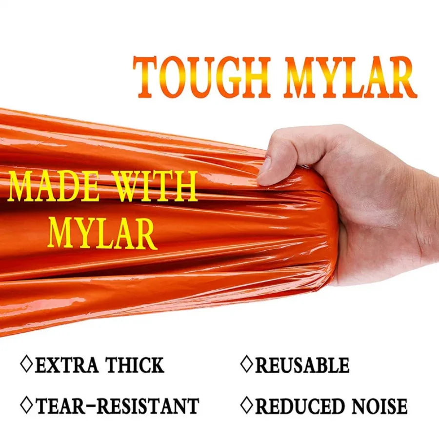 Emergency Sleeping Bag – Mylar Thermal Blanket, Waterproof Survival Shelter